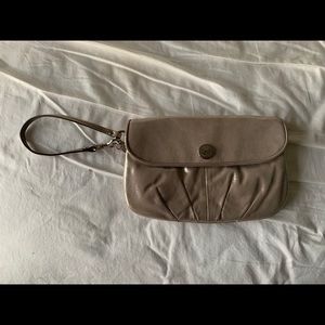 Coach Metallic Wristlet